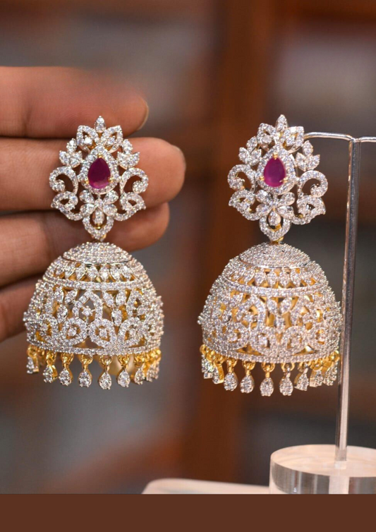 American diamond earrings