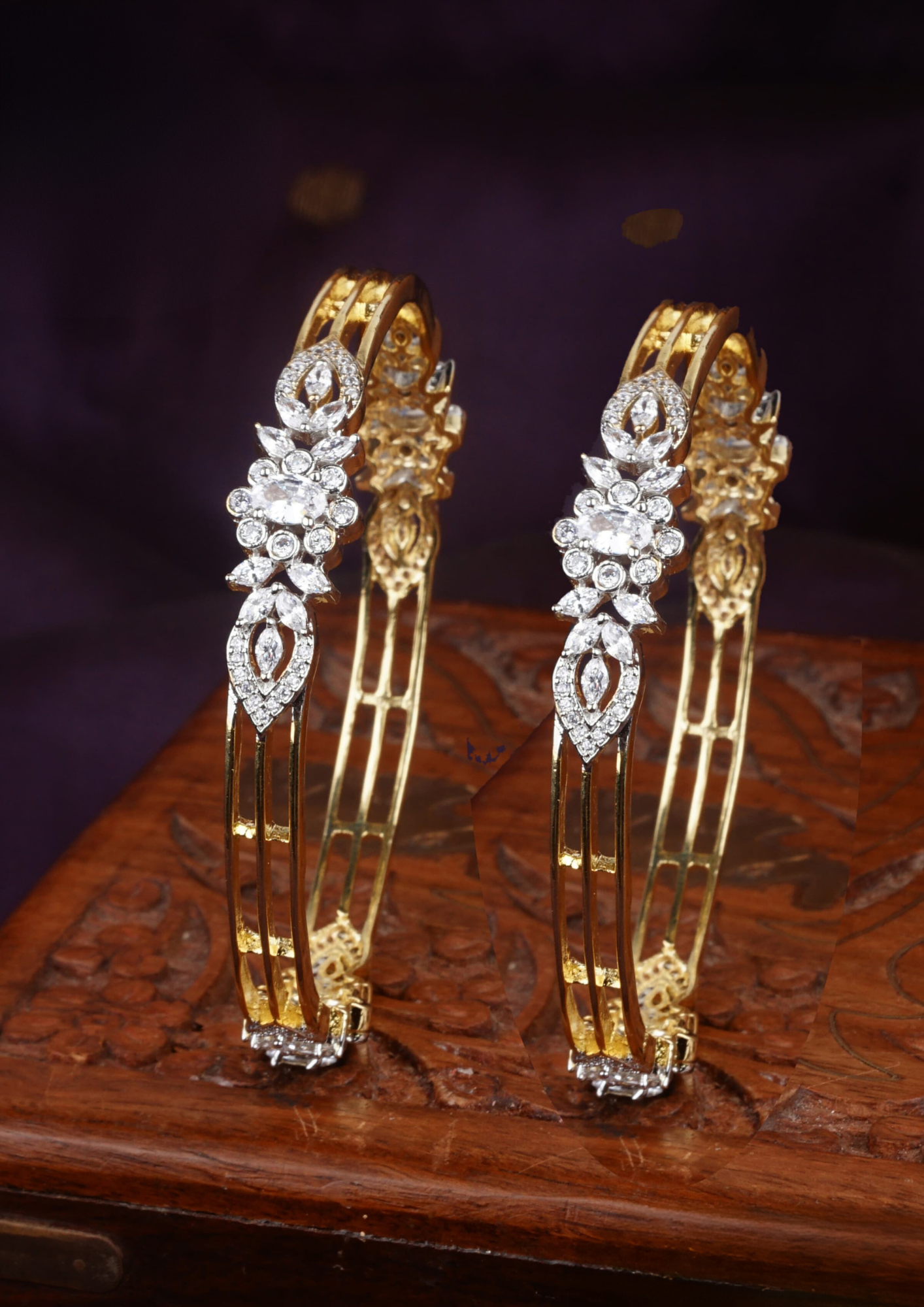 American diamond bangles